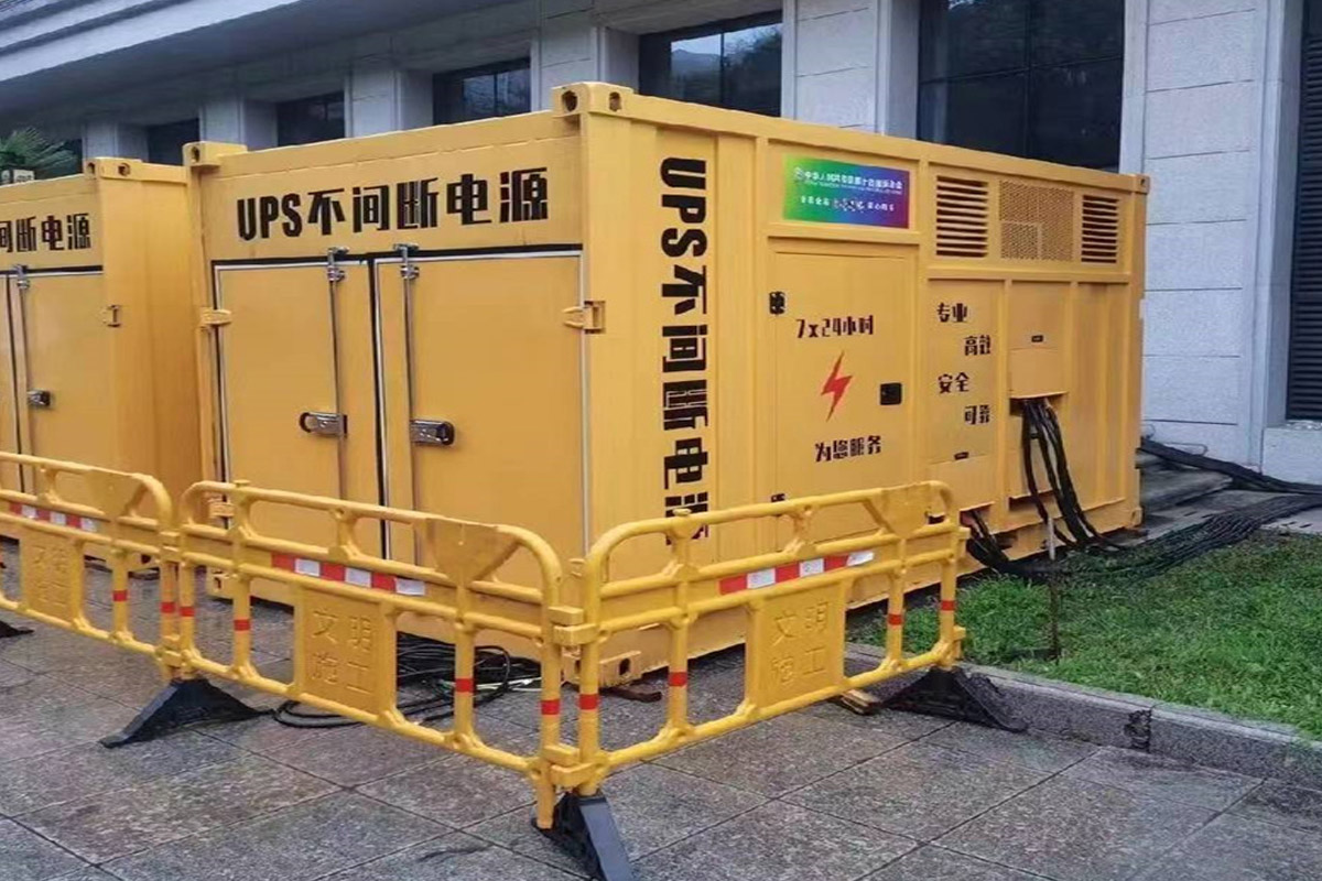 玉溪发电机租赁施工现场